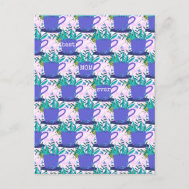 マザーズ・デイ花をマグカップに ポストカード