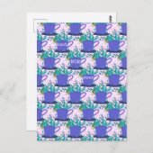 マザーズ・デイ花をマグカップに ポストカード (正面/裏面)