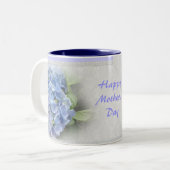マザーズ・デイ青いアジサイ・マグ ツートーンマグカップ (正面左)