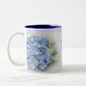 マザーズ・デイ青いアジサイ・マグ ツートーンマグカップ (左)