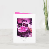 マザーズ・デイ・カップケーキラブ・ママ・ピンク・カード カード (裏面)