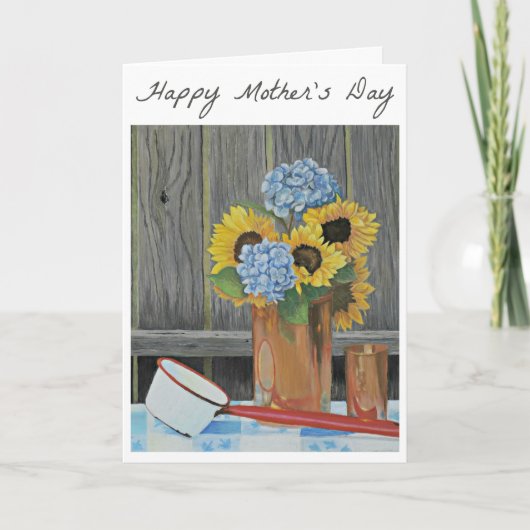 マザーズ・デイ・カードひまわり花束 カード (正面)