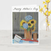 マザーズ・デイ・カードひまわり花束 カード (黄色い花)