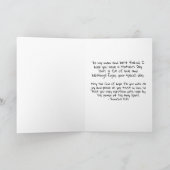 マザーズ・デイ・カード明るいオレンジと緑メダリオン サンキューカード (内部)