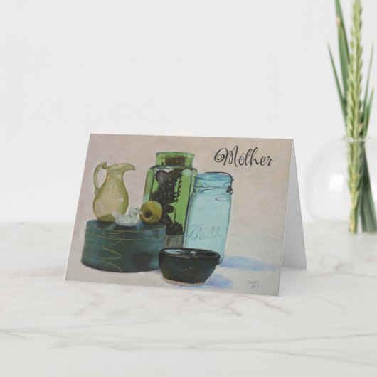 マザーズ・デイ・カード・グリーン・グラス カード (正面)