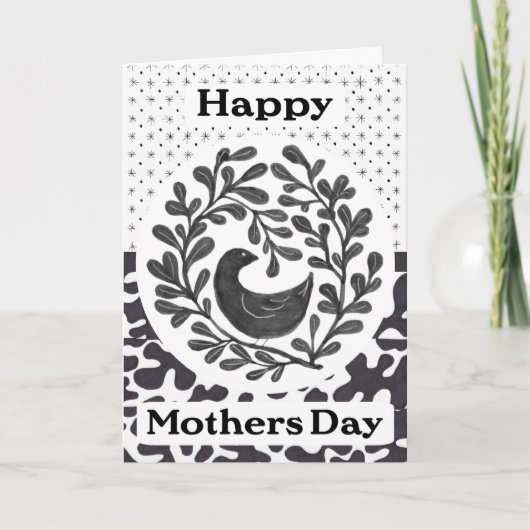 マザーズ・デイ・カード・ドードル・バード サンキューカード (正面)