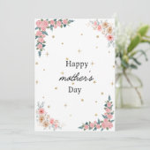 マザーズ・デイ・カード。ハッピーマザーズ・デイ。かわいいカード。 招待状 (スタンド正面)