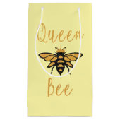 マザーズ・デイ・ギフト金ゴールド・クイーンビー スモールペーパーバッグ (正面)