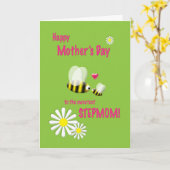 マザーズ・デイ・ステップマム・ハ忙しチ カード (黄色い花)