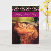 マザーズ・デイ・スリーピング・レディ・グリーティング・カード カード (黄色い花)