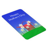 マザーズ・デイ・デイジーと散水缶 マグネット (右側)