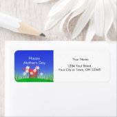 マザーズ・デイ・デイジーと散水缶 ラベル (インサイチュ)