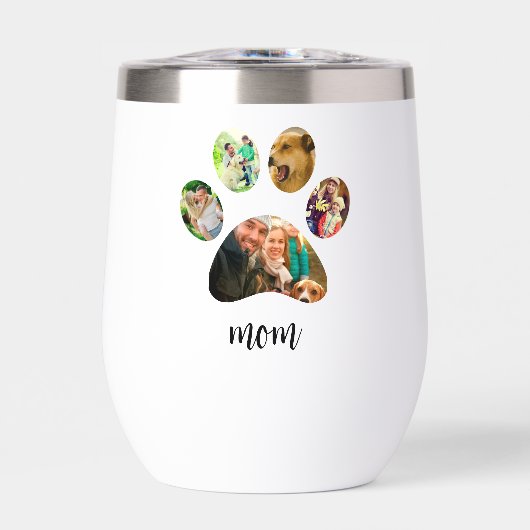 マザーズ・デイ・ドッグ・ママ | 5 Paw印刷フォトコラージュ (正面)