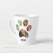 マザーズ・デイ・ドッグ・ママ | 5 Paw印刷フォトコラージュ カフェラテマグ (左アングル)