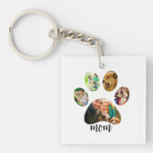 マザーズ・デイ・ドッグ・ママ | 5 Paw印刷フォトコラージュ キーホルダー (正面)