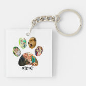 マザーズ・デイ・ドッグ・ママ | 5 Paw印刷フォトコラージュ キーホルダー (裏面)