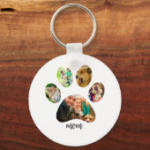 マザーズ・デイ・ドッグ・ママ | 5 Paw印刷フォトコラージュ キーホルダー (正面)
