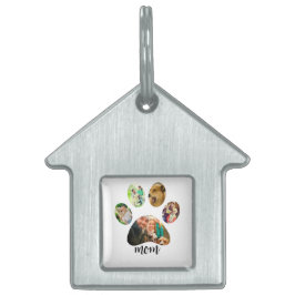 マザーズ・デイ・ドッグ・ママ | 5 Paw印刷フォトコラージュ ペットネームタグ