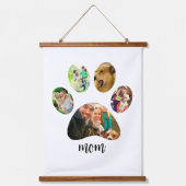 マザーズ・デイ・ドッグ・ママ | 5 Paw印刷フォトコラージュ 吊り下げ型タペストリー (正面)