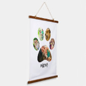 マザーズ・デイ・ドッグ・ママ | 5 Paw印刷フォトコラージュ 吊り下げ型タペストリー (傾斜あり)