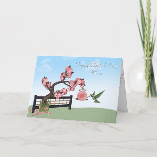 マザーズ·デイ·ハチドリ カード (正面)