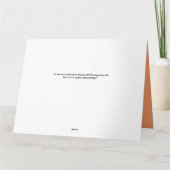 マザーズ・デイ・パープルとオレンジ・コンフロアー カード (裏面)