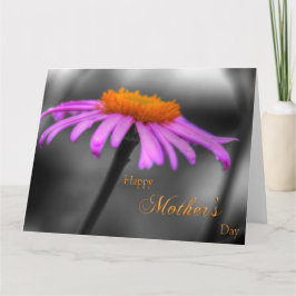 マザーズ・デイ・パープルとオレンジ・コンフロアー カード