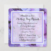 マザーズ・デイ・ブランチ招待状アジサイ・ブロッサム 招待状 (正面)