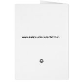 マザーズ・デイ・ホワイト・オーキッド・カード (裏面)