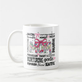マザーズ・デイ・ワードアート コーヒーマグカップ