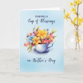 マザーズ・デイ・恵み・オン・フェイスブックページ カード (黄色い花)