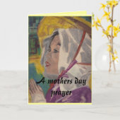 マザーズ·デイ·祈りの言葉 カード (黄色い花)
