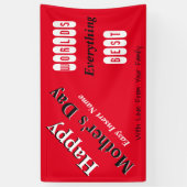 マザーズ・デイ・簡単・テーラー 横断幕 (縦)