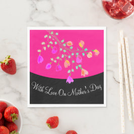 マザーズ・デイ・紙・ナプキンが合うようにパーソナライズ スタンダードランチョンナプキン