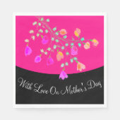 マザーズ・デイ・紙・ナプキンが合うようにパーソナライズ スタンダードランチョンナプキン (正面)