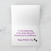 マザーズ・デイfrom Dog カード (内部)