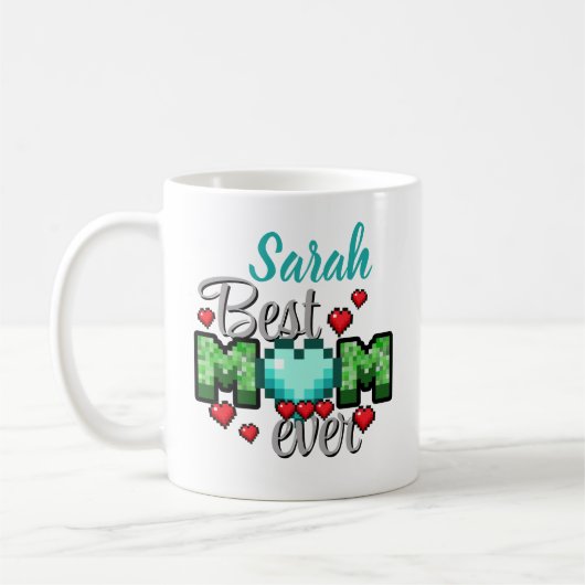 マザーズ・デイMinecraft Mug コーヒーマグカップ (左)
