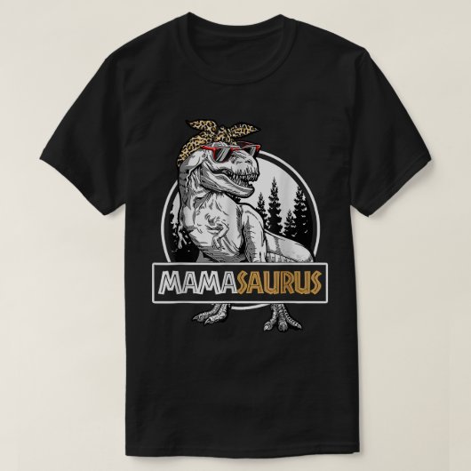 マザーズ・デーマサウルス・ト・レ・ソノラおもしろいウス・ママ・サ Tシャツ (デザイン正面)