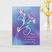 『マザーズ·デ考えるイ·オブ·ユーパープル·フラワーズ』 カード (黄色い花)