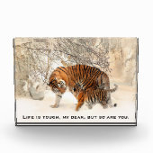 マザータイガー&カ活気づけるブズ引用文 フォトブロック (正面)