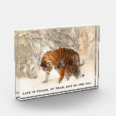 マザータイガー&カ活気づけるブズ引用文 フォトブロック (左)