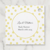 マザーダックとアヒル赤ちゃんシャワーメッセージカード フェイバータグ (裏面)