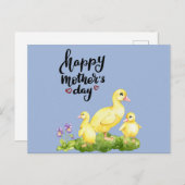 マザーダックアンドダックリングスケッチ シーズンポストカード (正面/裏面)