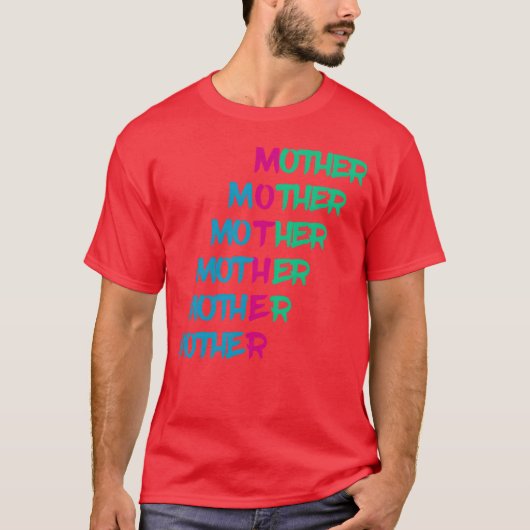 マザーデイおもしろいブルーの少年 Tシャツ (正面)