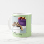 マザーデイオレンジタビーキャット コーヒーマグカップ (正面左)