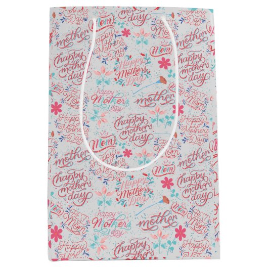 マザーデイBG 01オフホワイトBG ミディアムペーパーバッグ (正面)