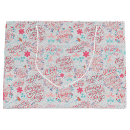 マザーデイBG 01オフホワイトBG ラージペーパーバッグ