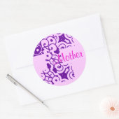 マザーデザイナー名ステッカー ラウンドシール (封筒)