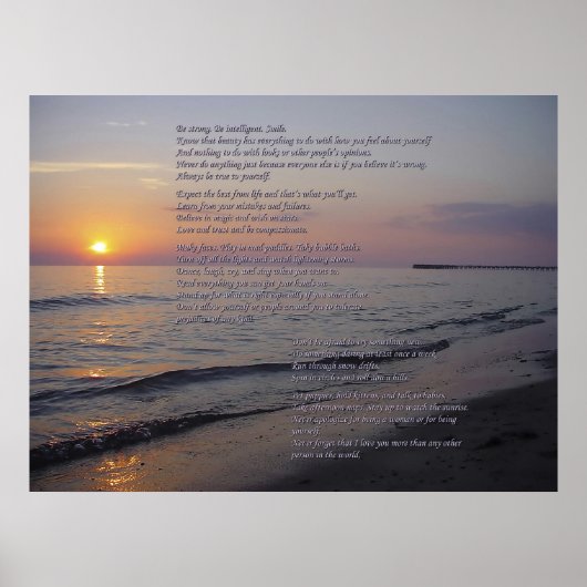 マザートゥドーターアドバイスオンサンセットビーチポスター ポスター (正面)