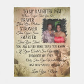 マザートゥドーターフォトフリースブランケット フリースブランケット (正面)